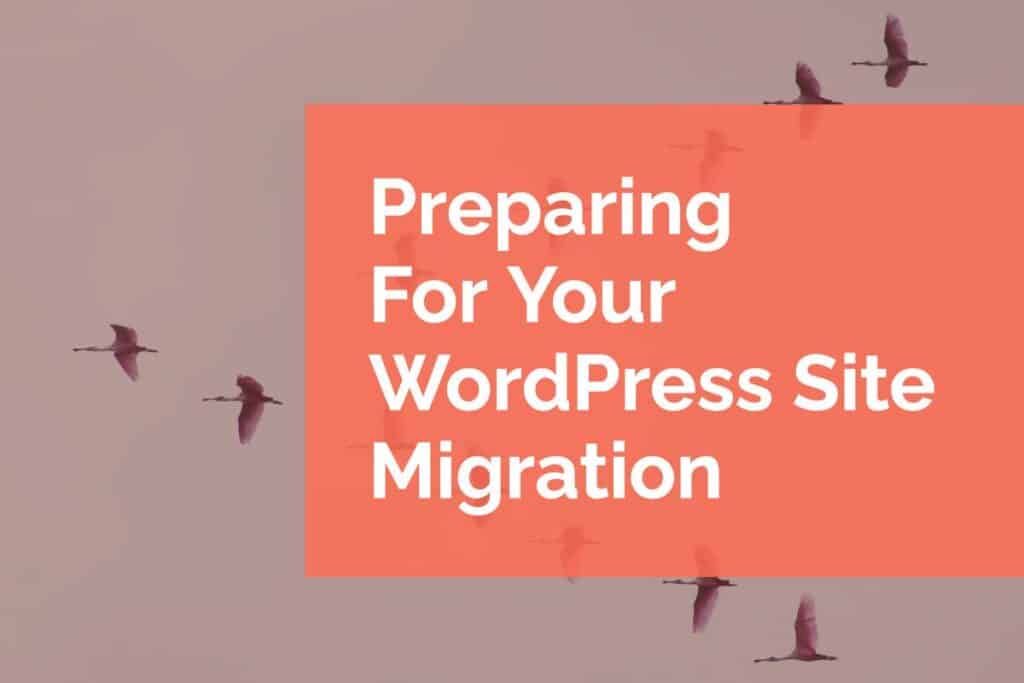 Preparing For Your WordPress Site Migration
