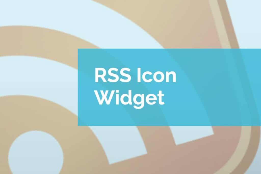 RSS Icon Widget RSS Icon Widget