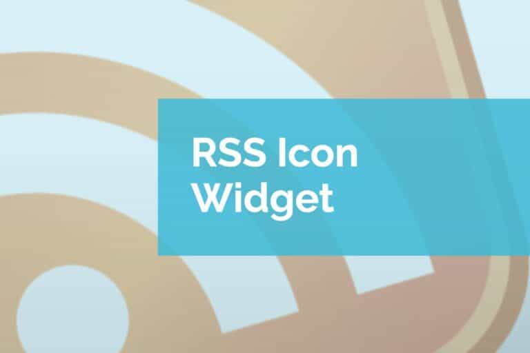 (Widget) RSS Icon Widget