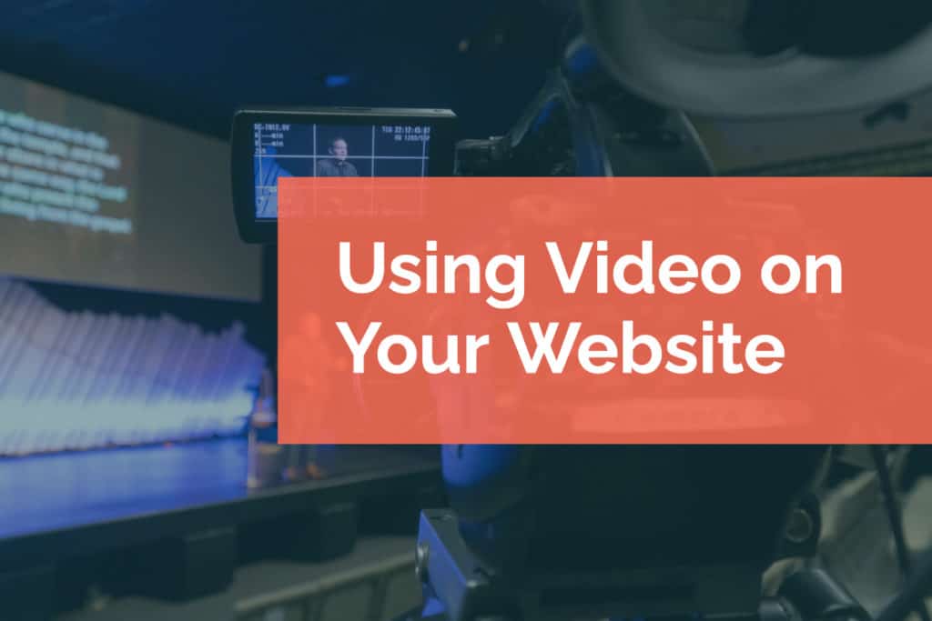 Using Video on Your Website video being shot for use on a website