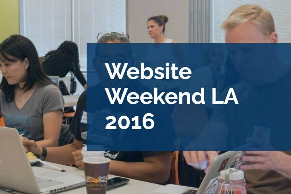 Website Weekend LA 2016 Website Weekend LA 2016