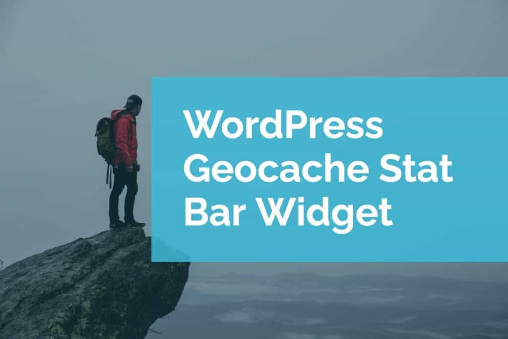 WordPress Geocache Stat Bar Widget