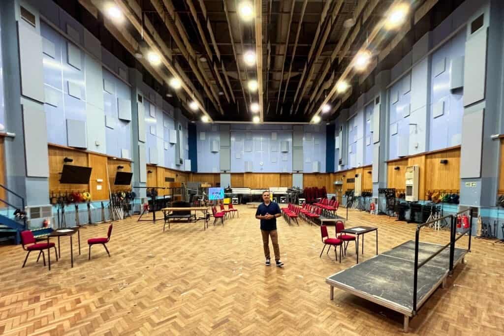 david das working in the legendary abbey road studios