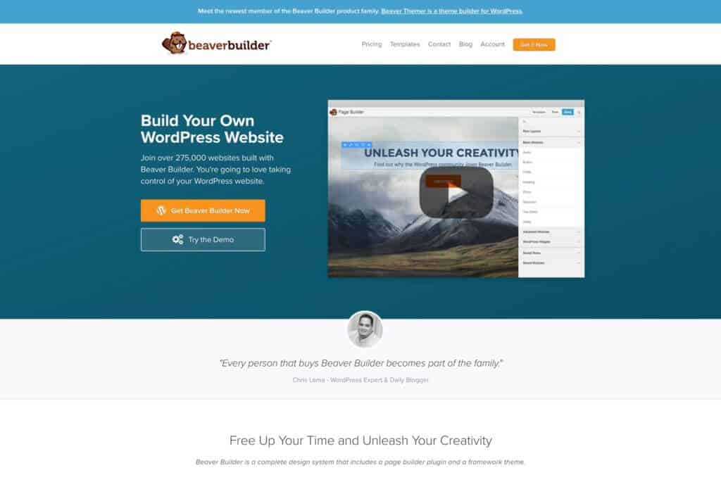 Beaver Builder WordPress Builder Theme