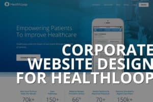 corporate website design healthloop