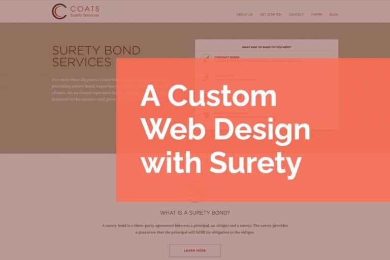 A Custom Web Design with Surety
