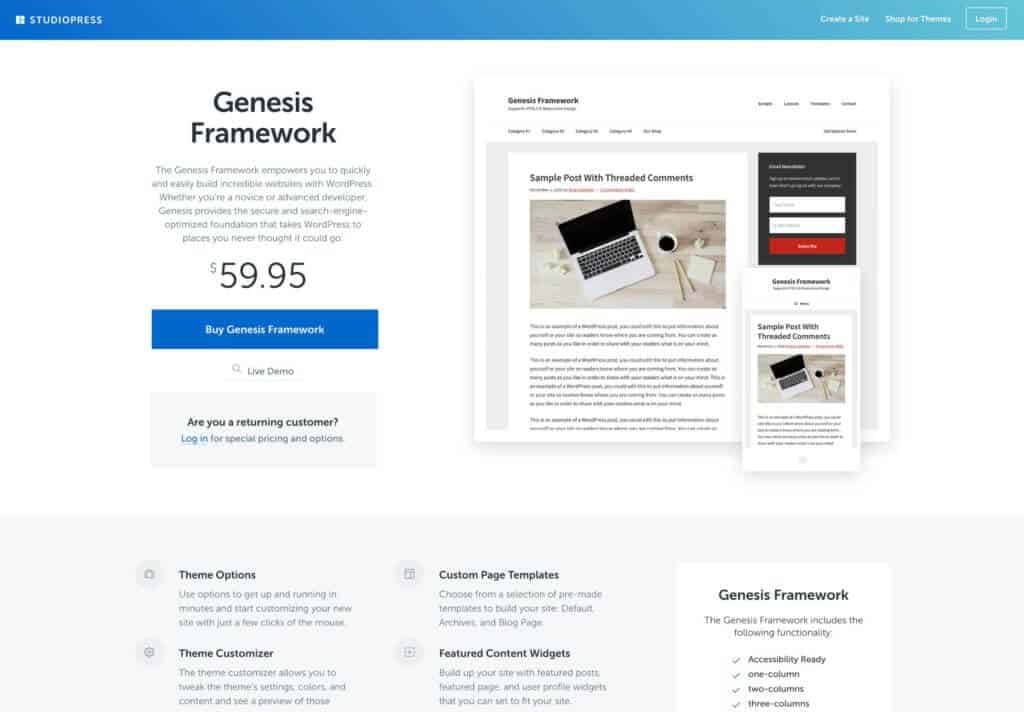 Genesis WordPress Theme Framework