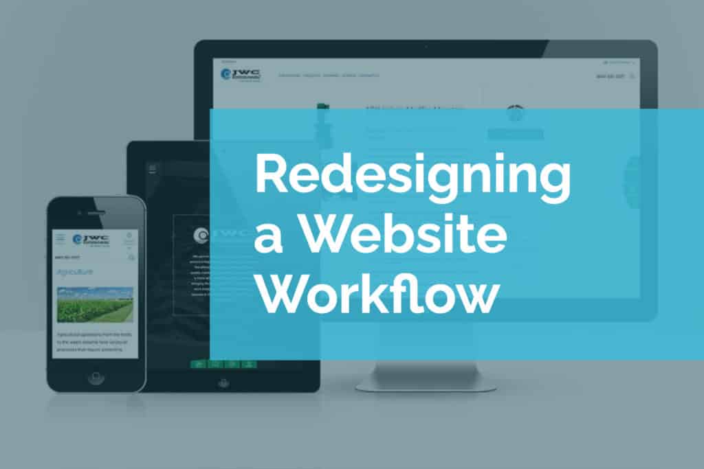 redesigning a website workflow