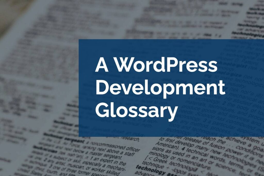 WordPress development glossary