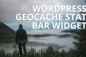 WordPress geocache stat bar widget