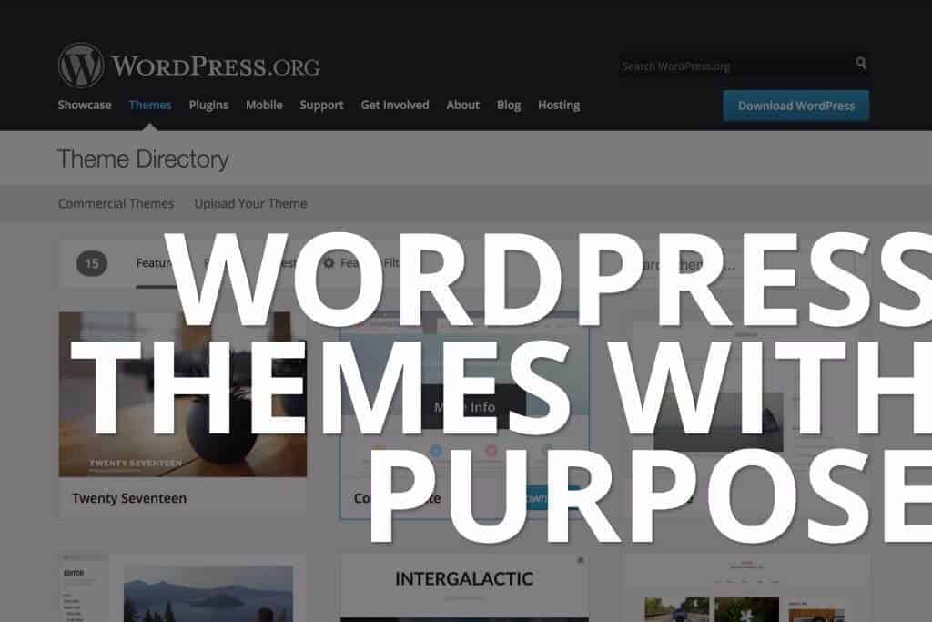 WordPress themes with purpose